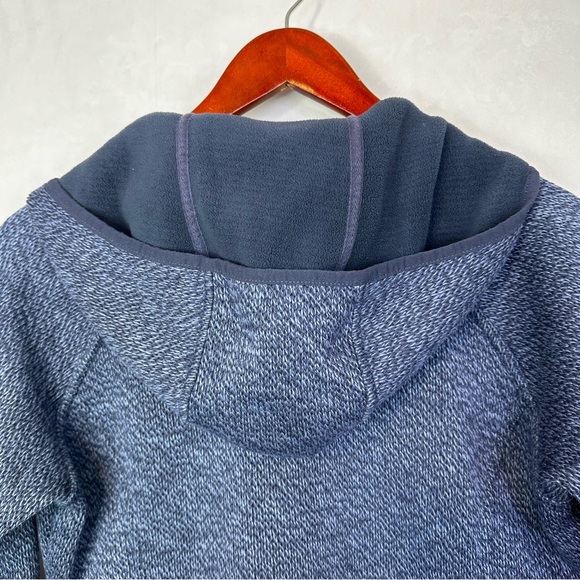 Columbia Knit Sweater Long Sleeve Hoodie Thick Winter Drawstring Full Zip Medium - Picture 9 of 11